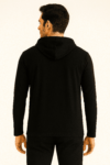 Men's Hooded T-shirt (Black)
