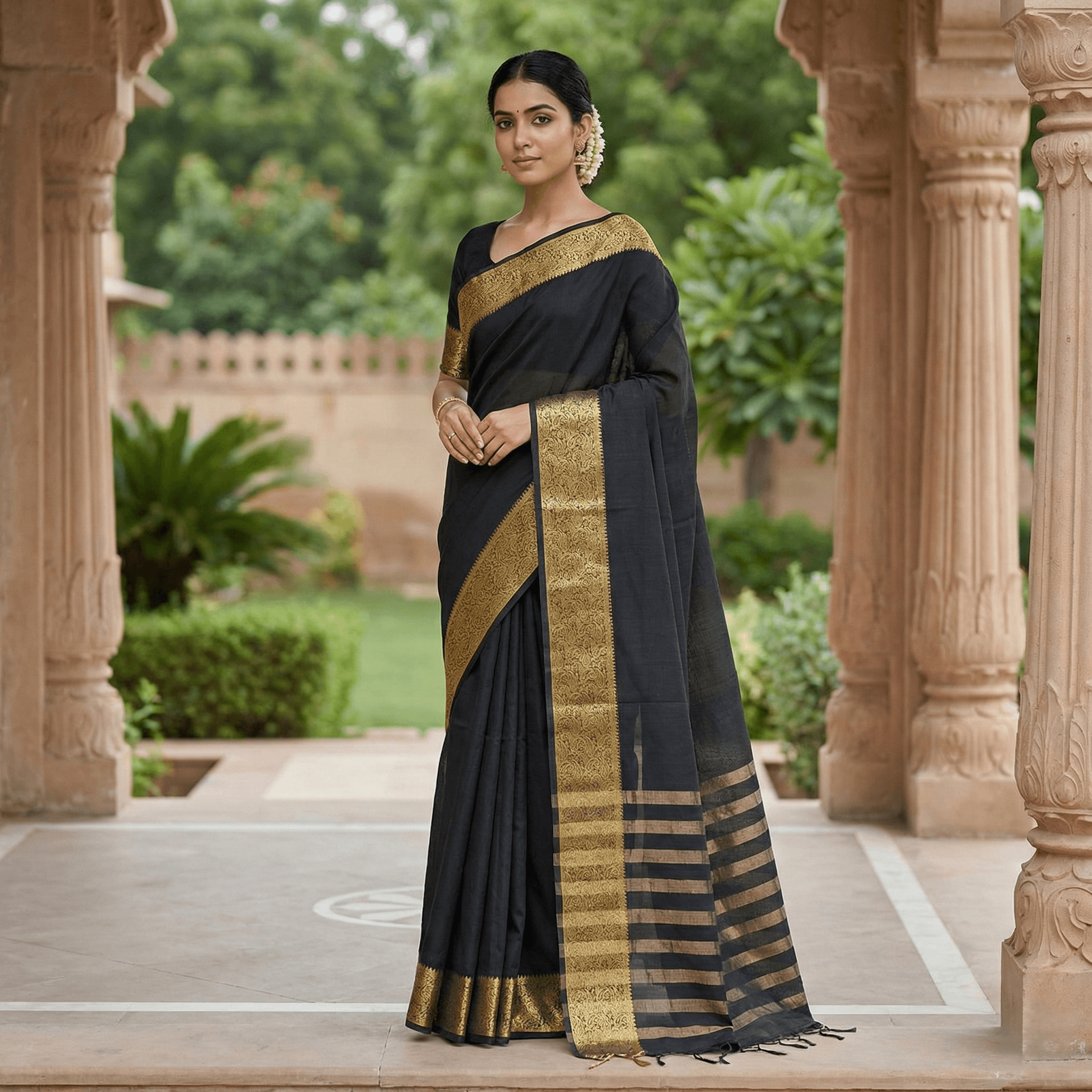 signature black benarasi