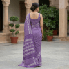 lightweight cotton batik saree with kantha works