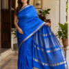 graceful pose in traditional sari