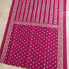 kota jamdani saree with matching blouse piece magenta